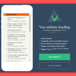 Vue Infinite Loading image