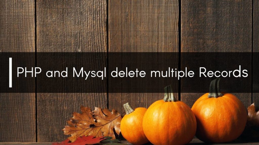 php delete multiple